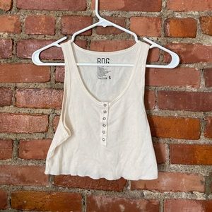 BDG Cream cami with buttons